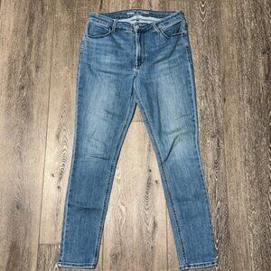 Old Navy Jeans Womens 12 Blue Denim Rockstar Super Skinny High Rise Preppy
